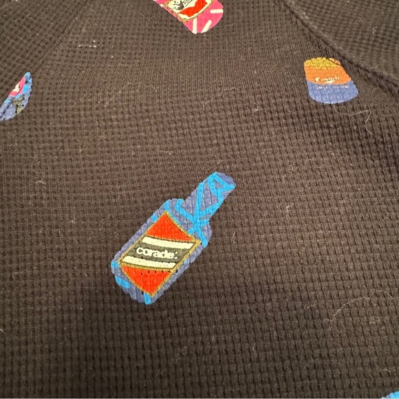 Corade Black Knit Sweater with bottle design Size XL - Picture 12 of 12